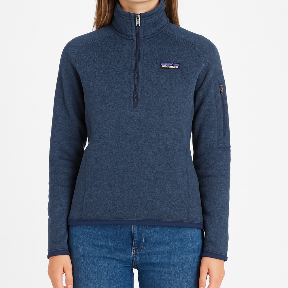 Patagonia Better Sweater Fleece 1/4 Zip Pullover Jacket‎ Layer Blue Womens Small